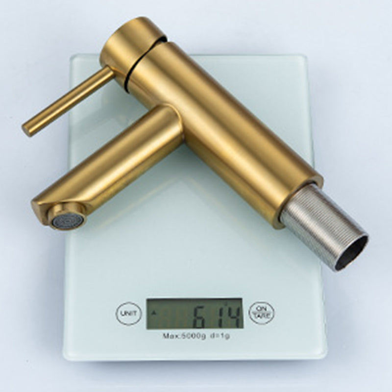 Avtoit | 1-Handle Gold Nickel Wide-Running Faucet Single Hole Lever Sink Faucet with Drain