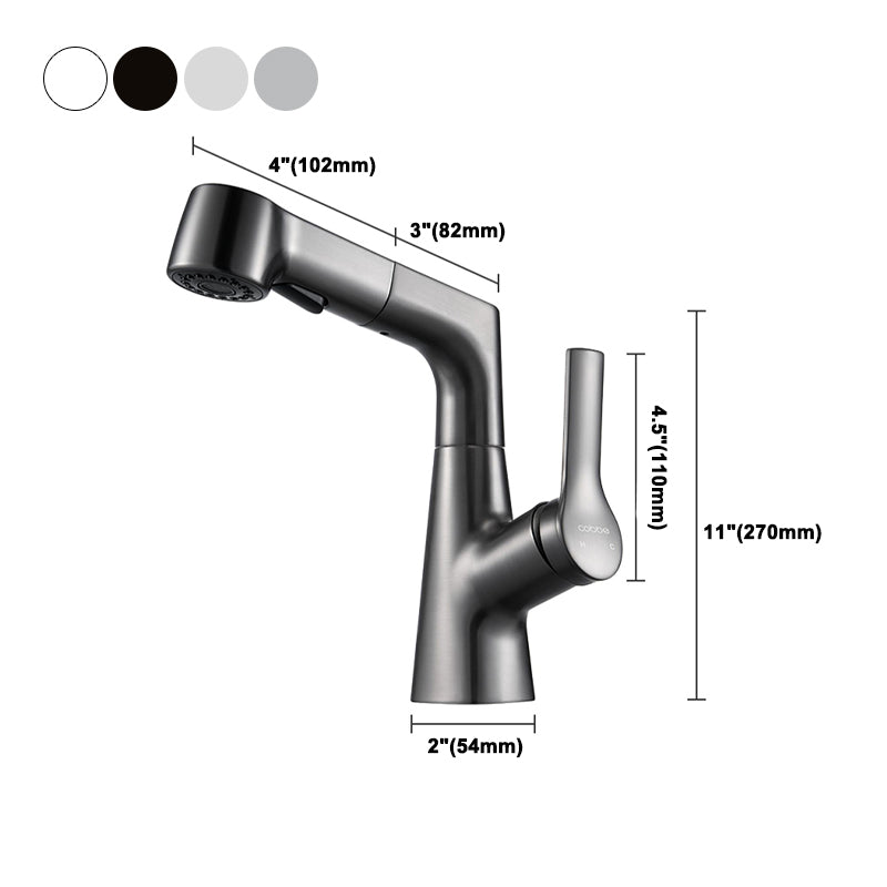 Avtoit | Modern 1-Lever Sink Faucet Round Basin Faucet Brass