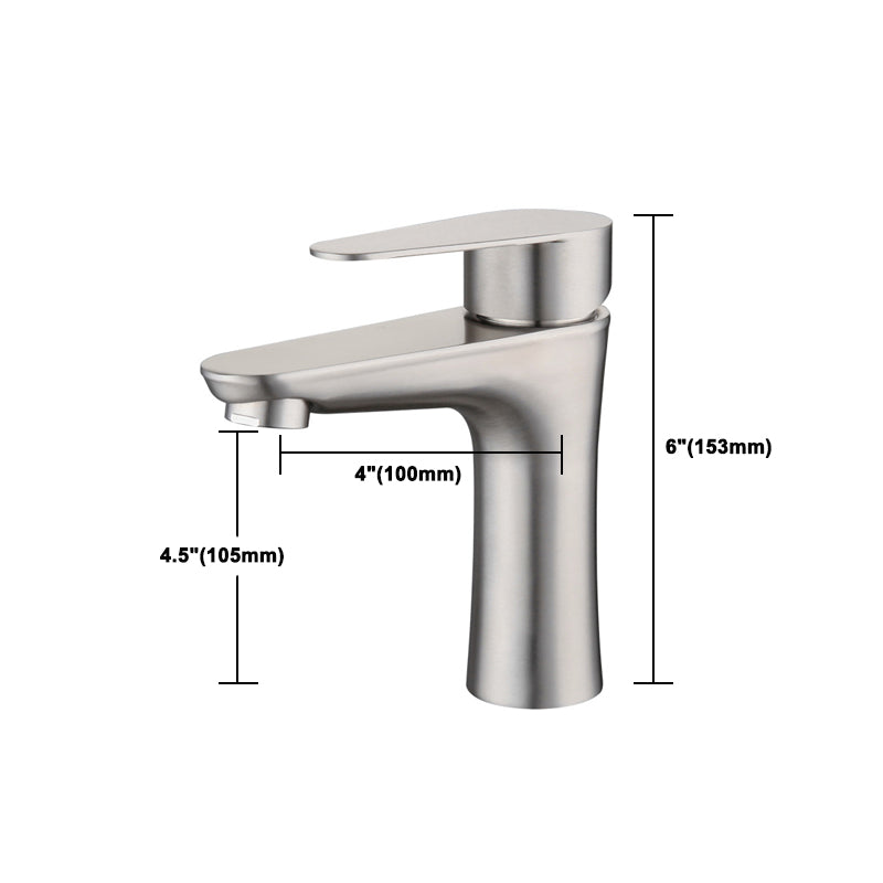 Avtoit | Round Single-Handle Bathroom Faucet Single Hole Sink Faucet in Chrome