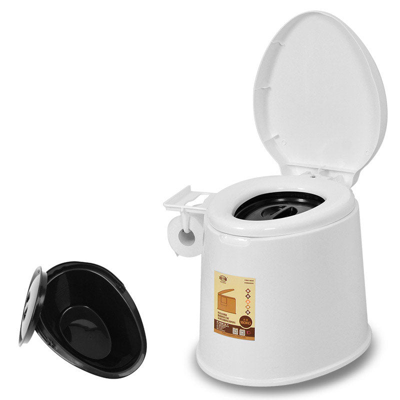 Avtoit | Contemporary Plastic Floor-Mounted Toilet Bowl with Seat for the Bathroom