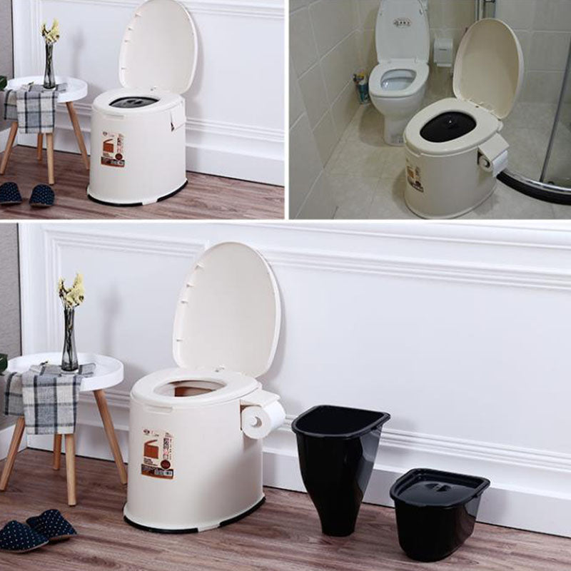 Avtoit | Contemporary Plastic Floor-Mounted Toilet Bowl with Seat for the Bathroom