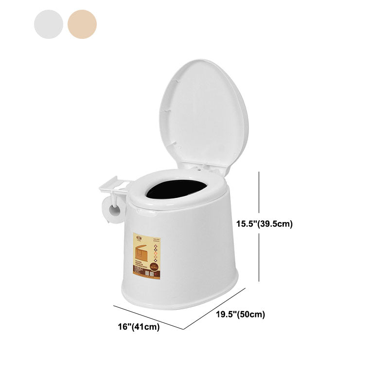 Avtoit | Contemporary Plastic Floor-Mounted Toilet Bowl with Seat for the Bathroom