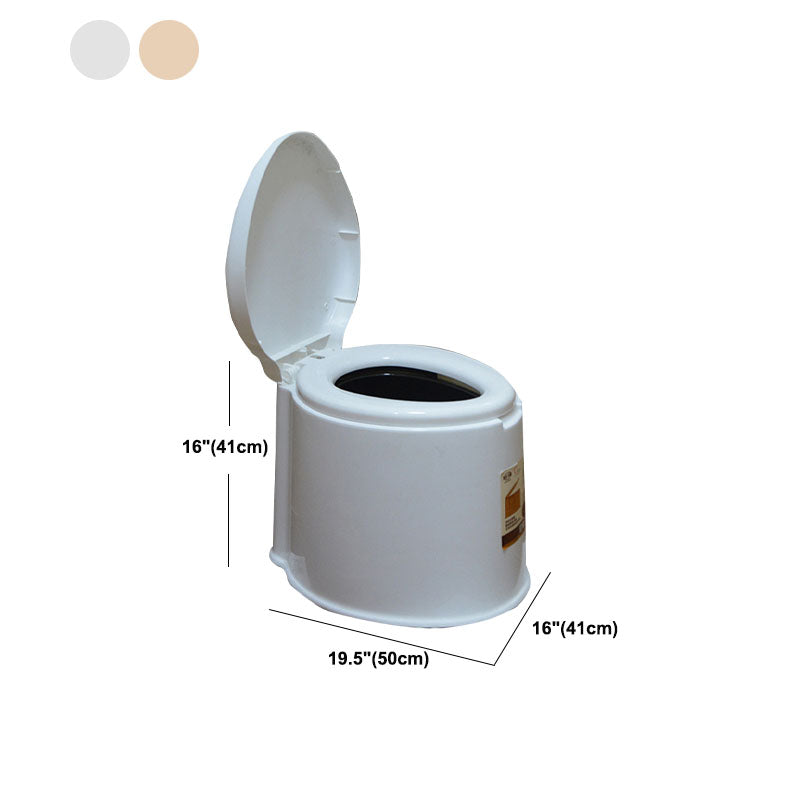Avtoit | Contemporary Plastic Floor-Mounted Toilet Bowl with Seat for the Bathroom