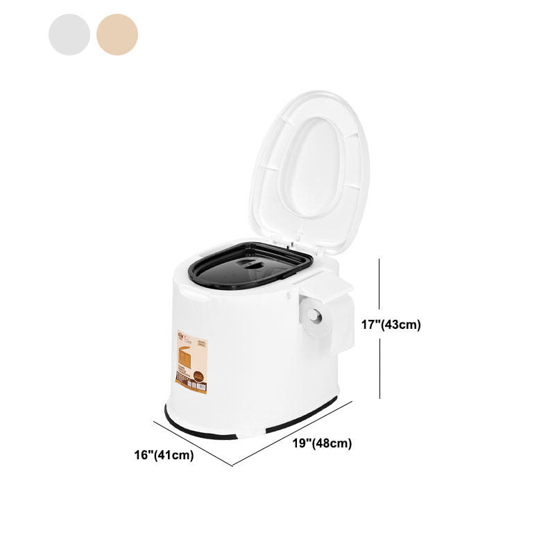 Avtoit | Contemporary Plastic Floor-Mounted Toilet Bowl with Seat for the Bathroom