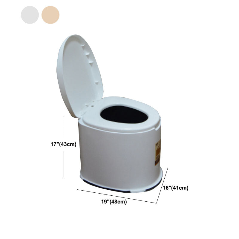 Avtoit | Contemporary Plastic Floor-Mounted Toilet Bowl with Seat for the Bathroom