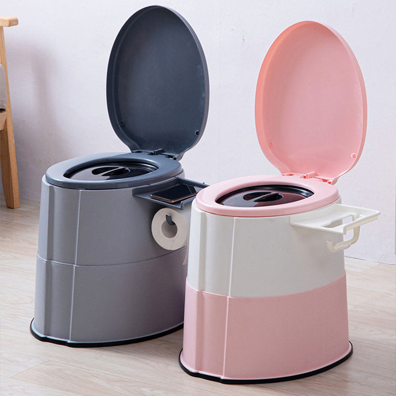 Avtoit | Modern flush toilet plastic round floor-mounted toilet bowl for bathroom