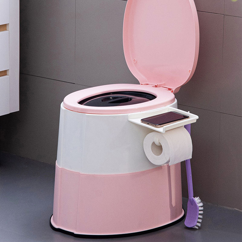 Avtoit | Modern flush toilet plastic round floor-mounted toilet bowl for bathroom