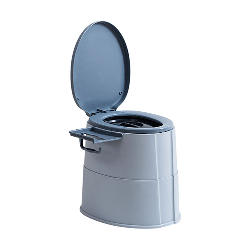 Avtoit | Modern Flush Toilet Plastic Round Floor Mounted Toilet Bowl for Bathroom