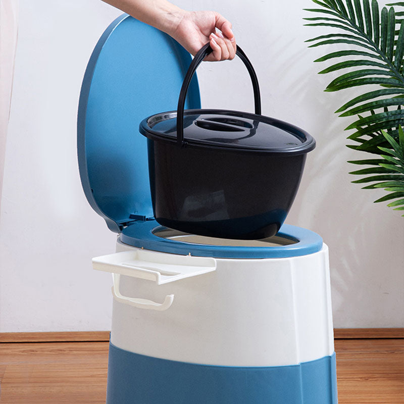 Avtoit | Modern flush toilet plastic round floor-mounted toilet bowl for bathroom