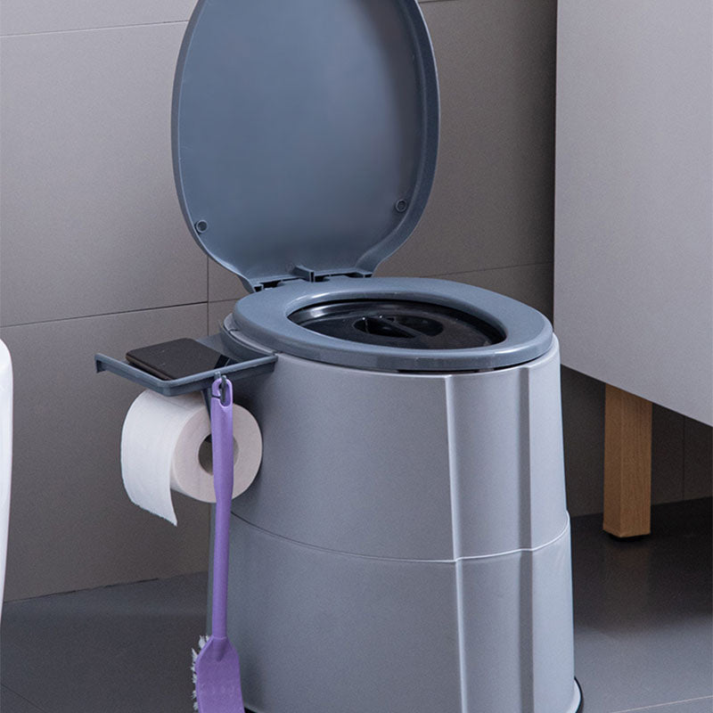 Avtoit | Modern Flush Toilet Plastic Round Floor Mounted Toilet Bowl for Bathroom