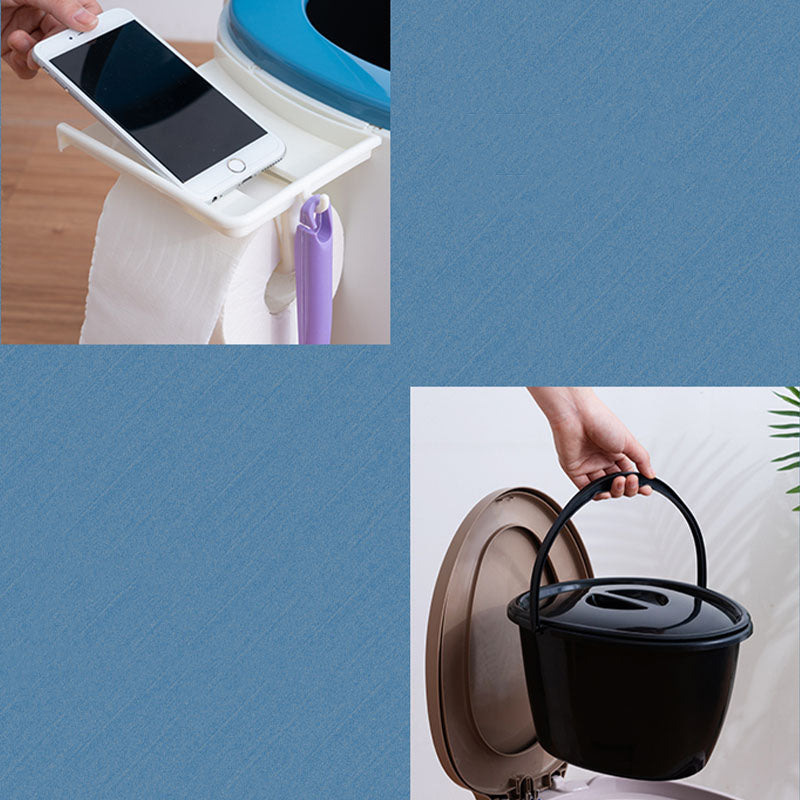 Avtoit | Modern flush toilet plastic round floor-mounted toilet bowl for bathroom