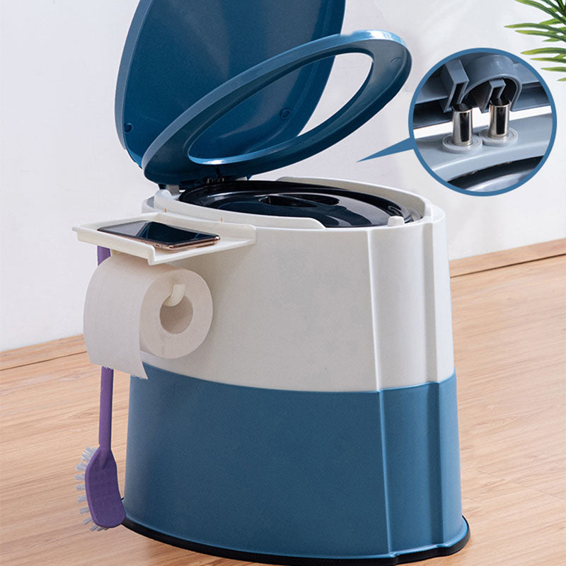 Avtoit | Modern flush toilet plastic round floor-mounted toilet bowl for bathroom
