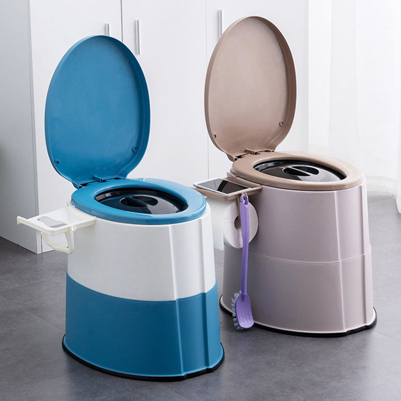 Avtoit | Modern flush toilet plastic round floor-mounted toilet bowl for bathroom