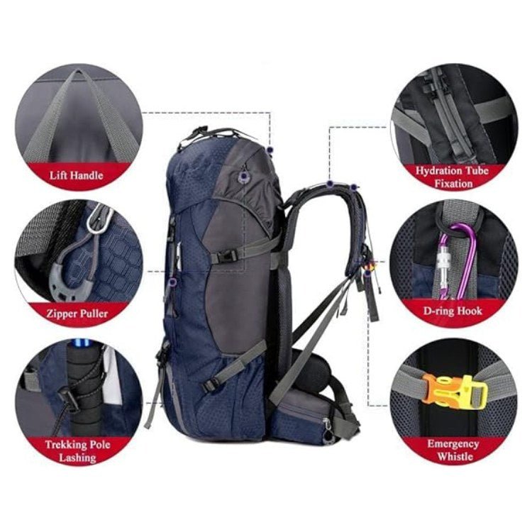 Avtoit | 60L Waterproof Hiking Backpack | Lightweight, Ergonomic Design & Smart Storage for Day Hikes and Expeditions
