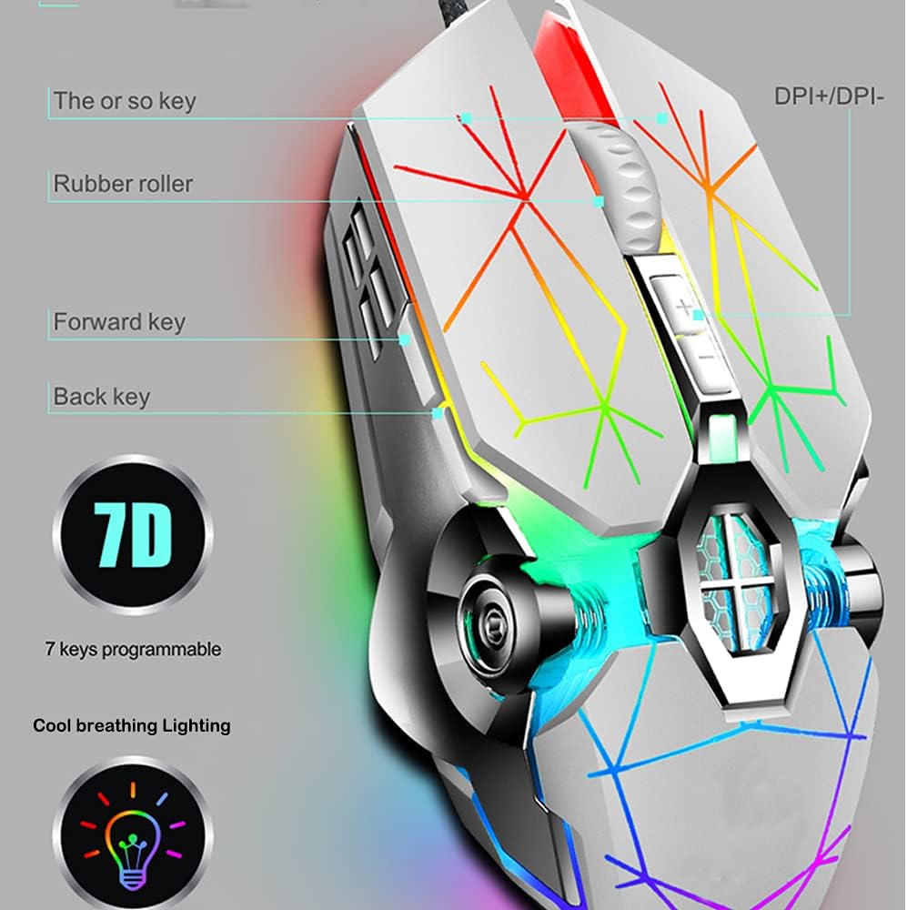 Avtoit | 87-Key Mechanical Gaming Keyboard RGB Backlit Blue Switch