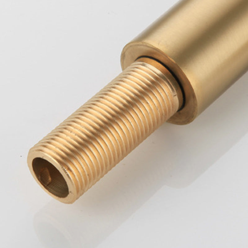 Avtoit | Round Single Handle Bathroom Faucet Single Hole Sink Faucet in Brushed Gold