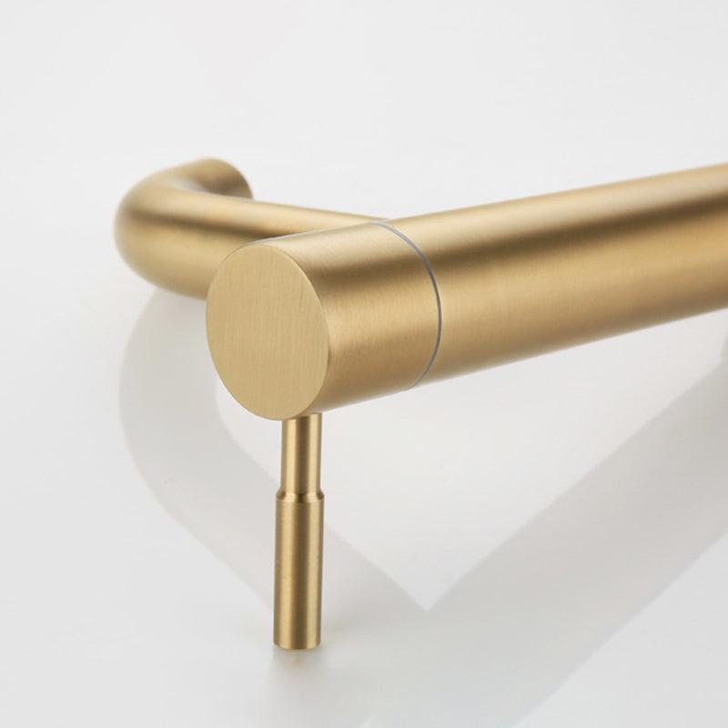 Avtoit | Round Single Handle Bathroom Faucet Single Hole Sink Faucet in Brushed Gold