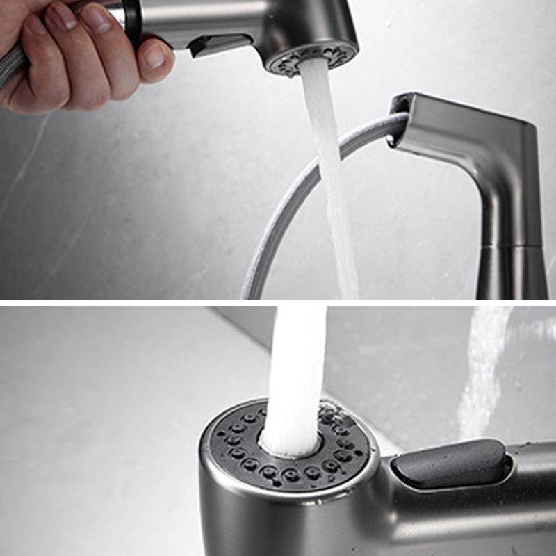 Avtoit | 1-Handle Brushed Nickel Widespread Faucet Single Hole Bathroom Vessel Faucet with Brass