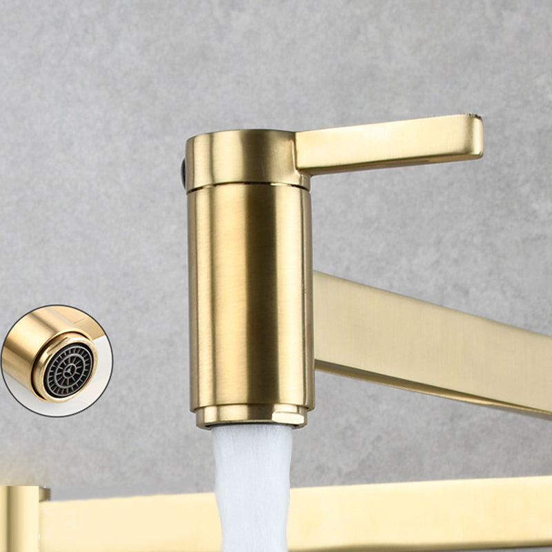 Avtoit | 1-handle brushed nickel widespread faucet 1 hole wall-mounted bathroom faucet with brass