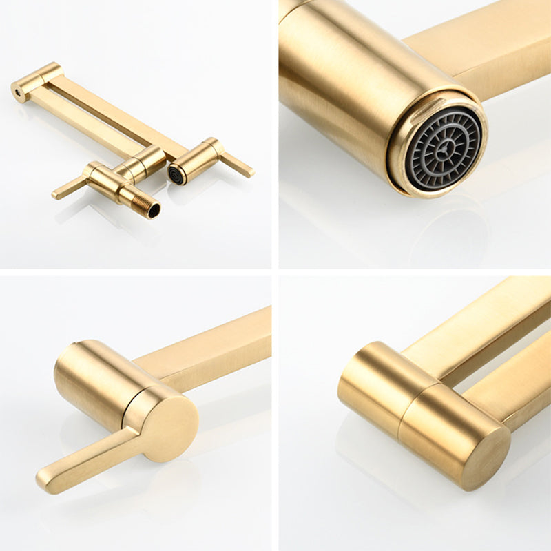 Avtoit | 1-handle brushed nickel widespread faucet 1 hole wall-mounted bathroom faucet with brass