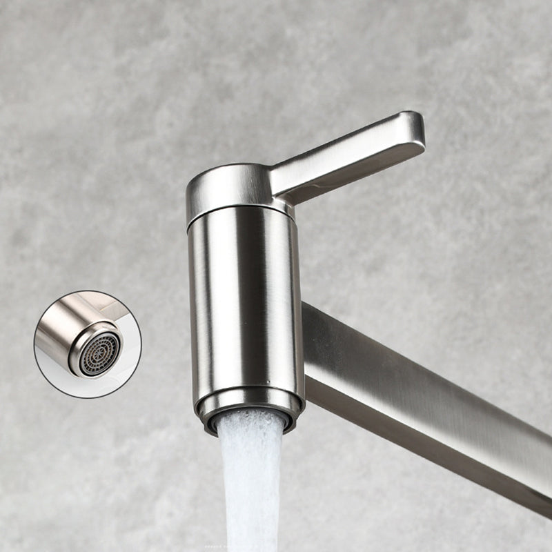 Avtoit | 1-handle brushed nickel widespread faucet 1 hole wall-mounted bathroom faucet with brass