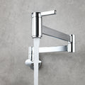 Avtoit | 1-handle brushed nickel widespread faucet 1 hole wall-mounted bathroom faucet with brass