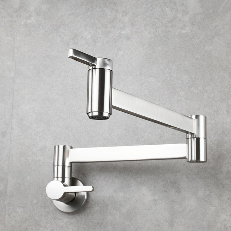 Avtoit | 1-handle brushed nickel widespread faucet 1 hole wall-mounted bathroom faucet with brass
