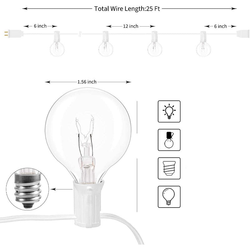 Avtoit | Royaleva Outdoor Dimmable String Lights - 20 ft LED Ambient Lighting