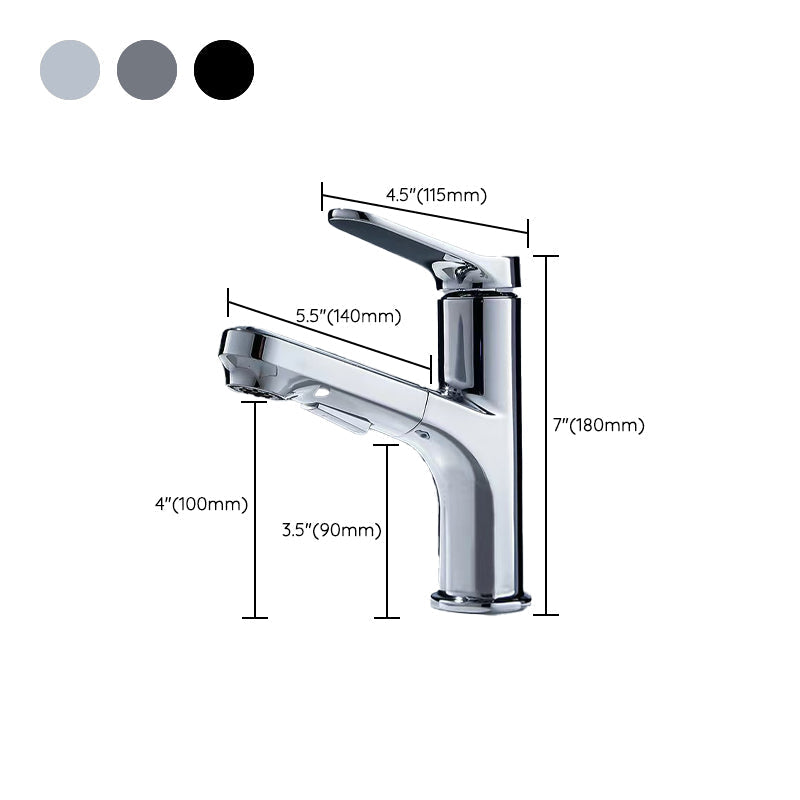 Avtoit | Modern Basin Faucet Solid Copper Centered Sink Faucet for Bathroom