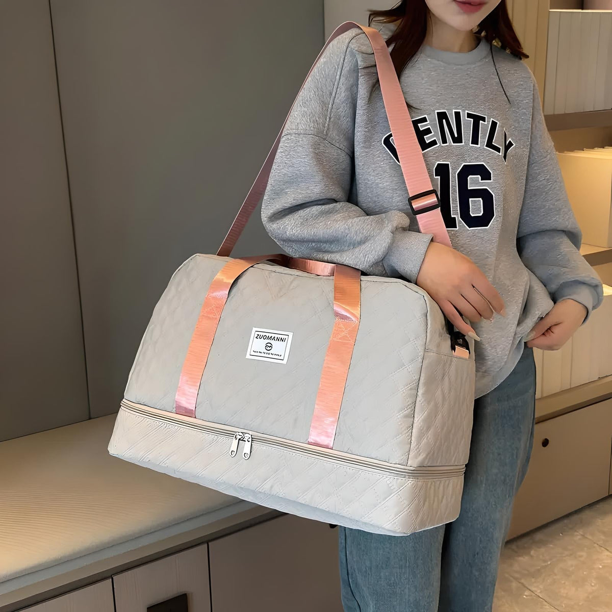 Avtoit | Spacious Weekender Duffle Bag | Water-Resistant, Multi-Compartment & Ideal for Short Trips and Gym Sessions