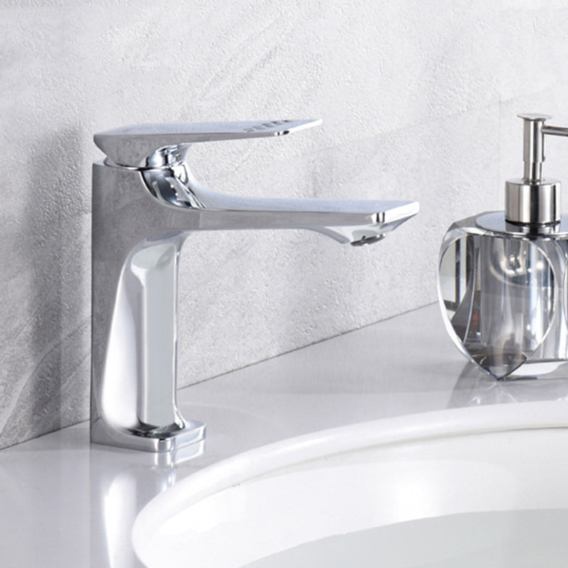 Avtoit | Modern Bathroom Faucet Brass Deep Curve Lever Handle with Faucet Hose