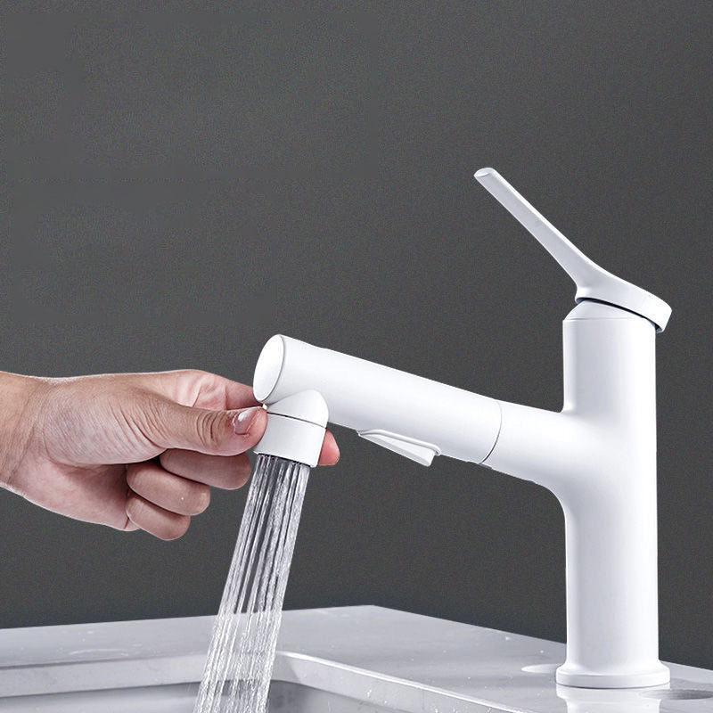 Avtoit | Pull-out simple bathroom sink tap 1 hole single lever faucet