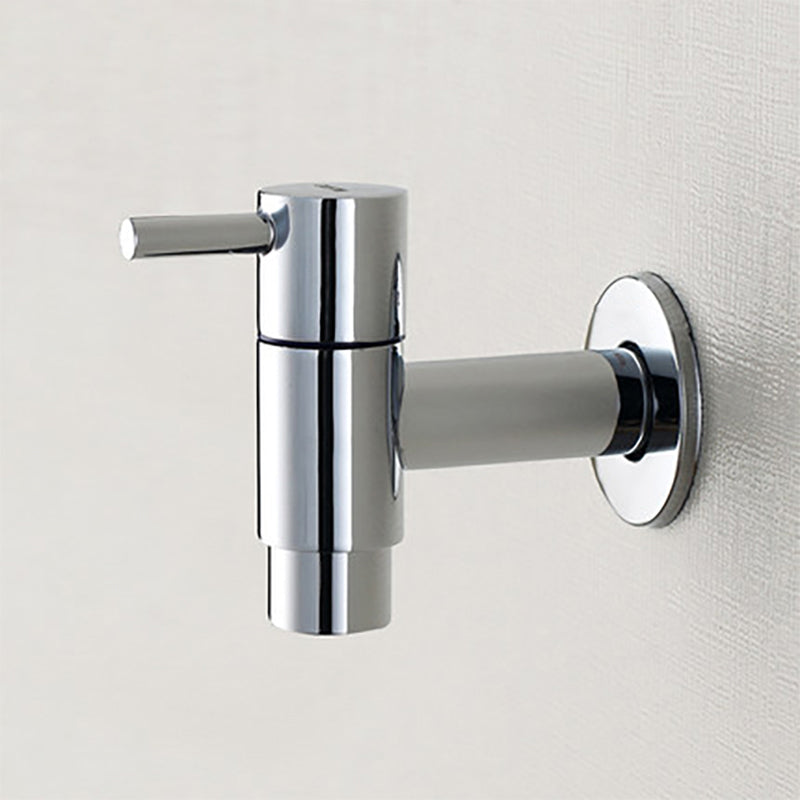 Avtoit | Contemporary Wall-Mounted Bathroom Faucet Single Hole Low Arc Solid Brass Circular Faucet