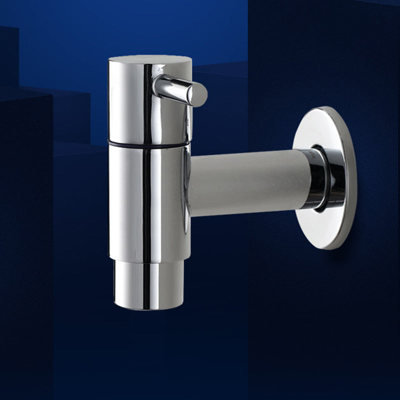 Avtoit | Contemporary Wall-Mounted Bathroom Faucet Single Hole Low Arc Solid Brass Circular Faucet