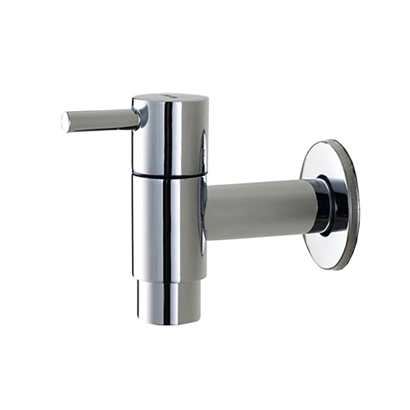 Avtoit | Contemporary Wall-Mounted Bathroom Faucet Single Hole Low Arc Solid Brass Circular Faucet