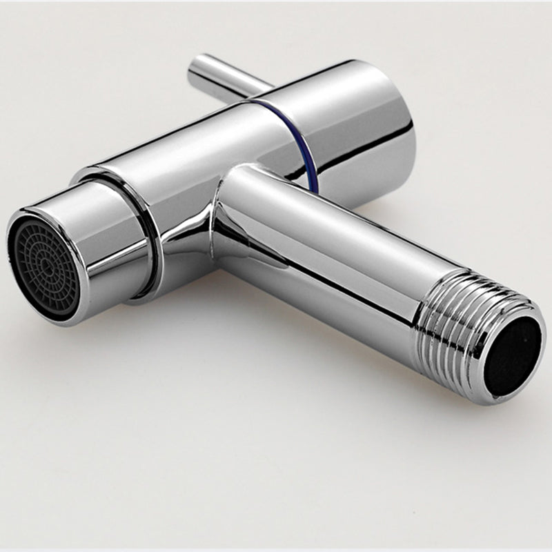 Avtoit | Contemporary Wall-Mounted Bathroom Faucet Single Hole Low Arc Solid Brass Circular Faucet