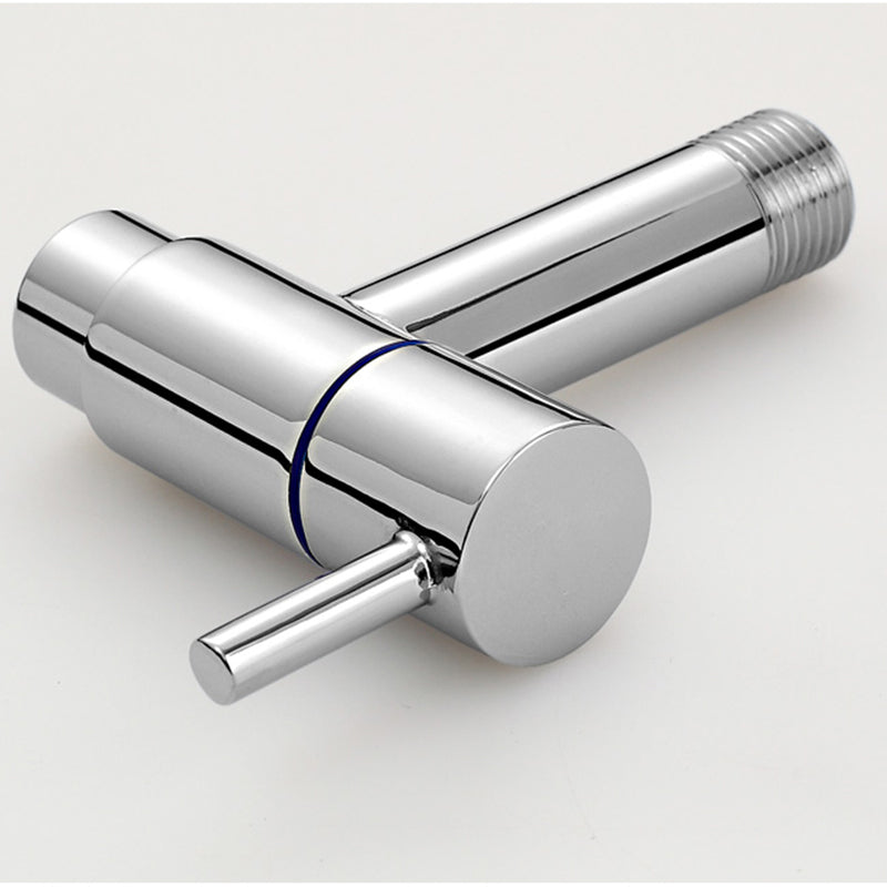 Avtoit | Contemporary Wall-Mounted Bathroom Faucet Single Hole Low Arc Solid Brass Circular Faucet