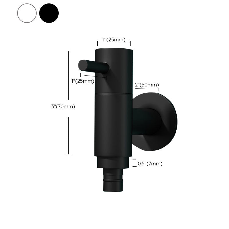 Avtoit | Contemporary Wall-Mounted Bathroom Faucet One Hole Solid Brass Round Faucet