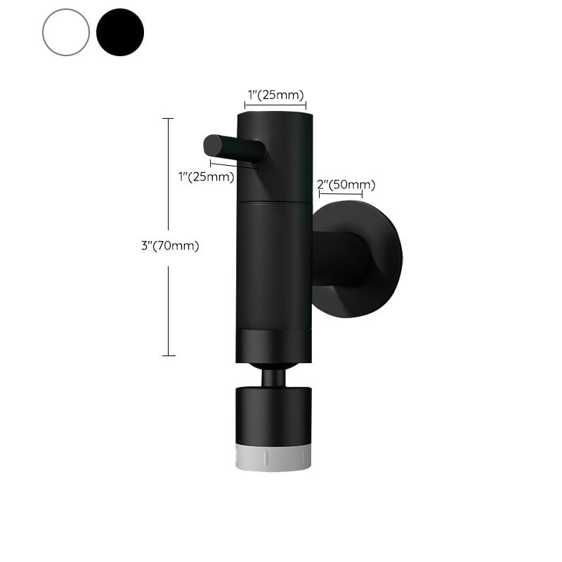 Avtoit | Contemporary Wall-Mounted Bathroom Faucet One Hole Solid Brass Round Faucet
