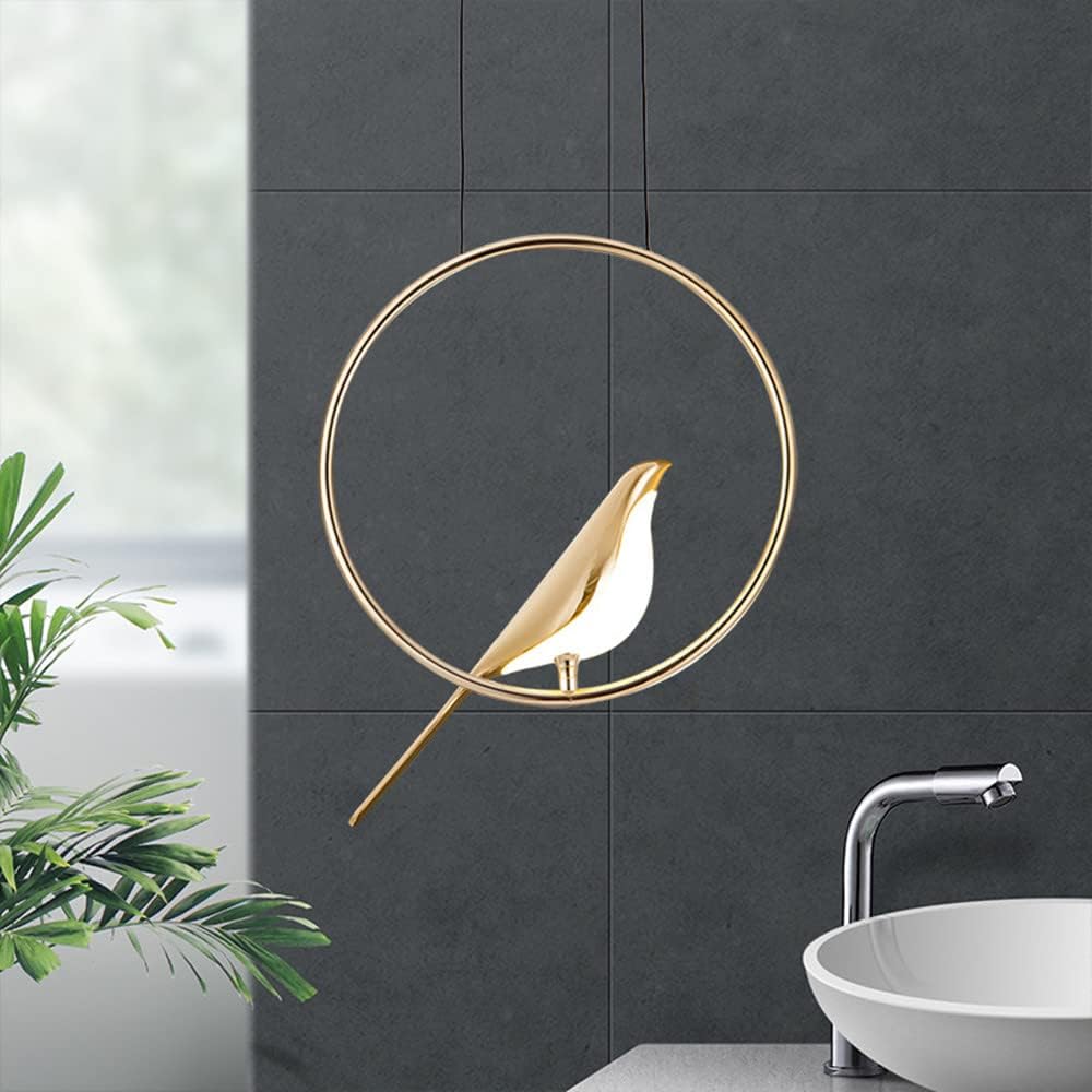 Avtoit | Circle Pendant Lamp with Bird Motifs – Modern Lighting Fixture for Home Decor & Unique Ceiling Design