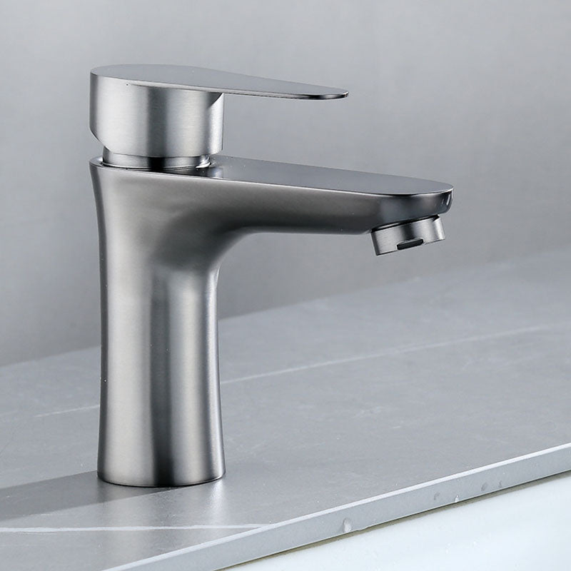 Avtoit | Contemporary Stainless Steel Sink Faucet Lever Handles Low Arc Sink Faucet