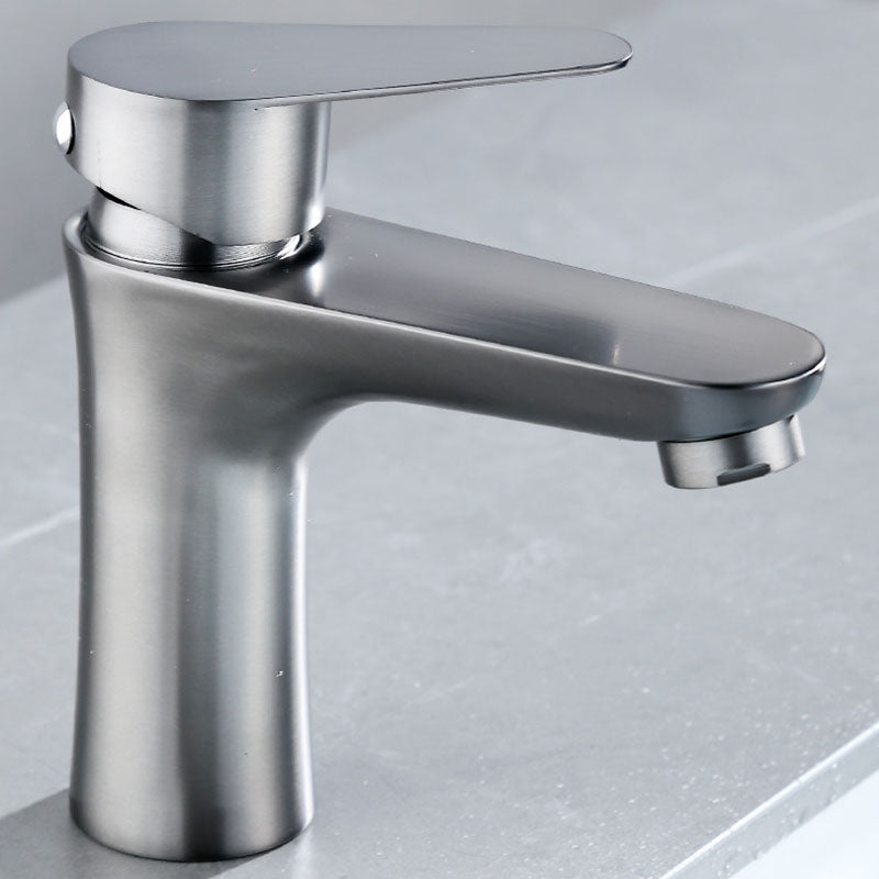 Avtoit | Contemporary Stainless Steel Sink Faucet Lever Handles Low Arc Sink Faucet