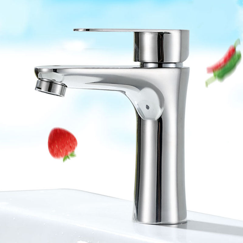 Avtoit | Contemporary Stainless Steel Sink Faucet Lever Handles Low Arc Sink Faucet