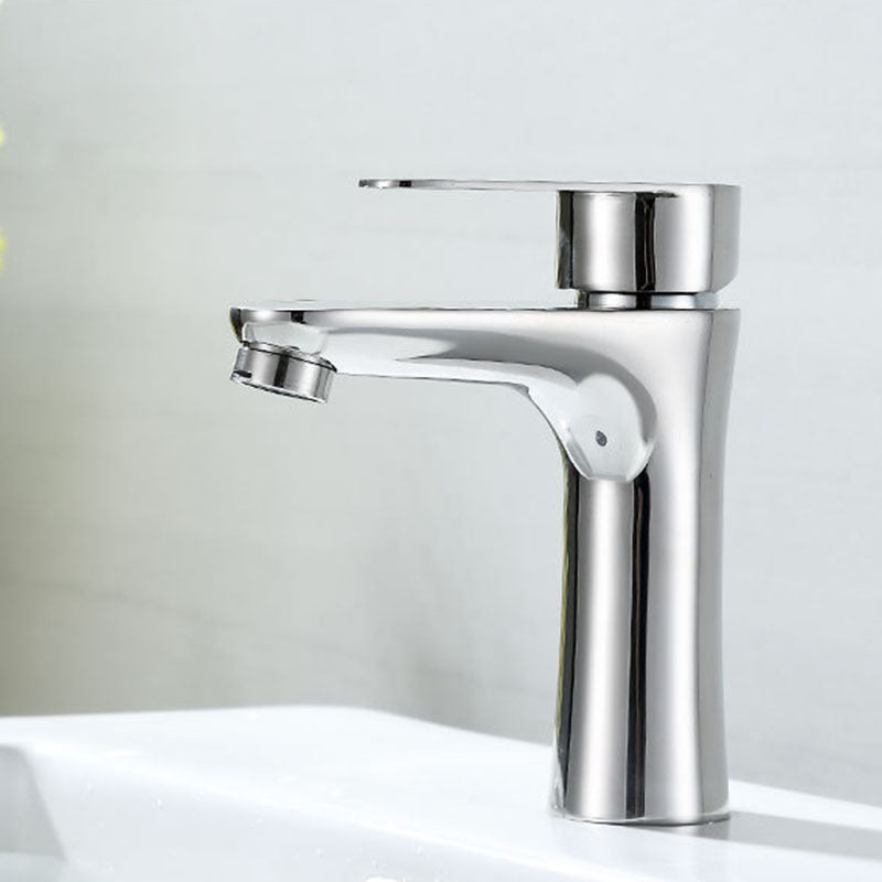Avtoit | Contemporary Stainless Steel Sink Faucet Lever Handles Low Arc Sink Faucet