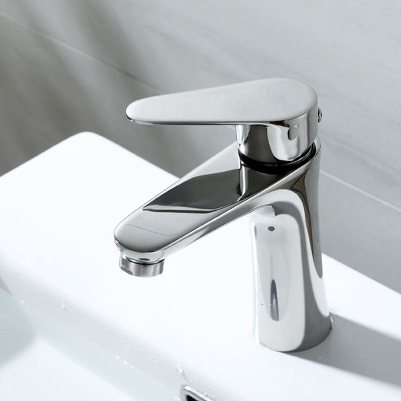 Avtoit | Contemporary Stainless Steel Sink Faucet Lever Handles Low Arc Sink Faucet