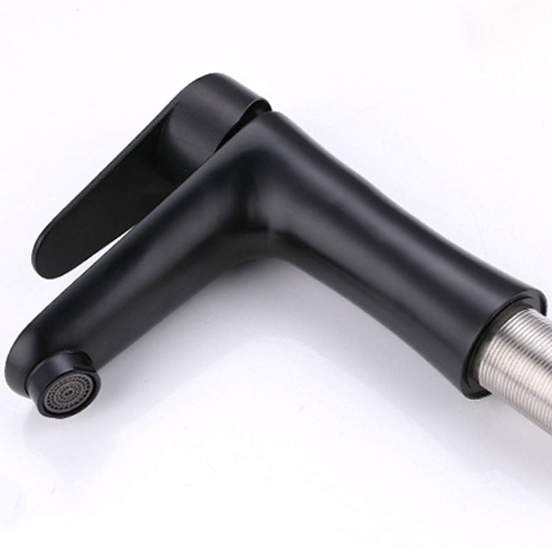 Avtoit | Contemporary Stainless Steel Sink Faucet Lever Handles Low Arc Sink Faucet