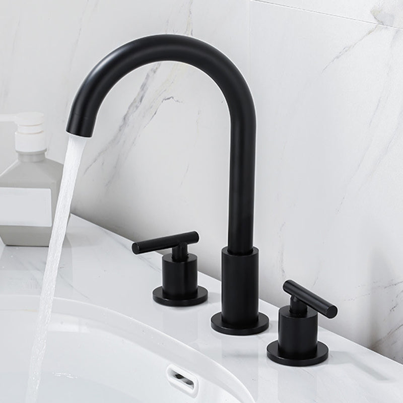 Avtoit | Modern 2-Handle Bathroom Sink Faucet 3-Hole Widespread Bathroom Faucet