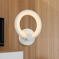 Avtoit | White Hoop Wall Spotlight Lighting Simple LED Acrylic Wall-Mounted Lamp Light for Corner