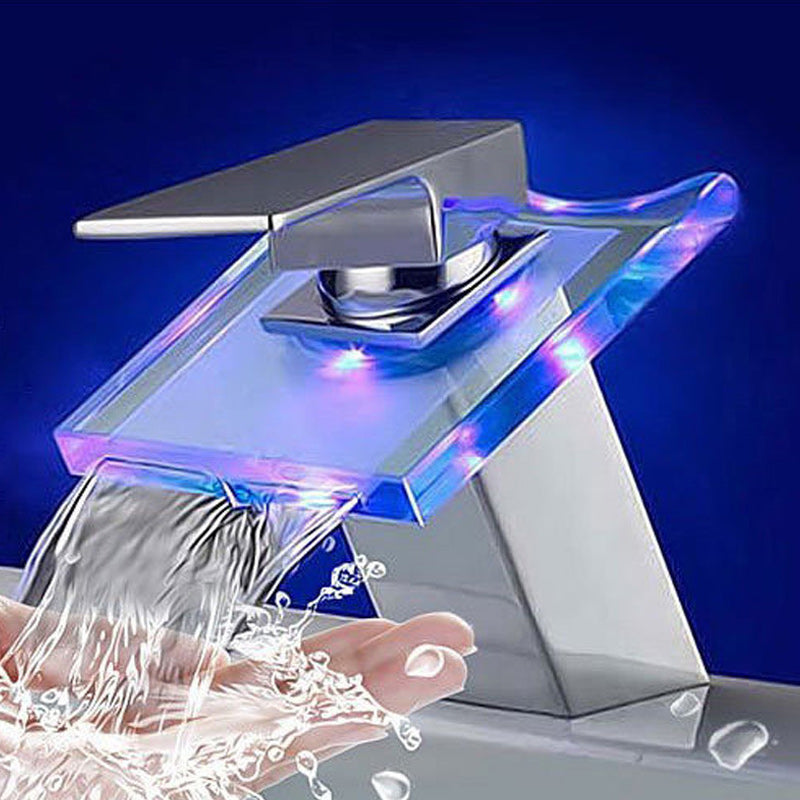 Avtoit | 1-Handle Basin Mixer 1-Hole Copper Sink Tap with LED Lighting
