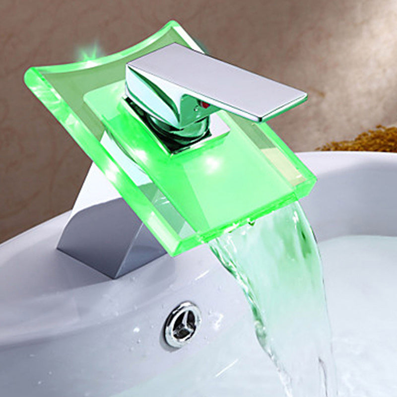 Avtoit | 1-Handle Basin Mixer 1-Hole Copper Sink Tap with LED Lighting